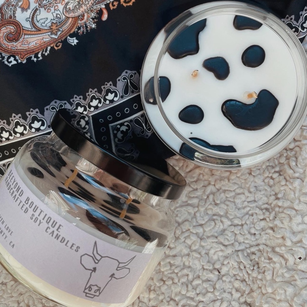 Cowprint 🐄 Soy Candle Handmade in California